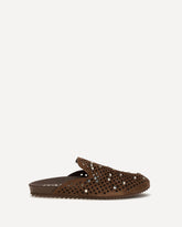 Braidy Mules Shoes - BROWN | Base Blu