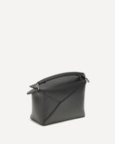 Borsa a Mano Puzzle Edge mini - NERO | Base Blu