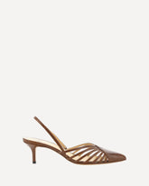 Cut-out detail pumps - BROWN | Base Blu