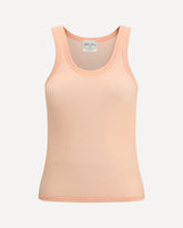 Halter-neck tank Top in wool jersey - PINK | Base Blu