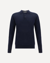 Virgin wool Polo Shirt - BLUE | Base Blu