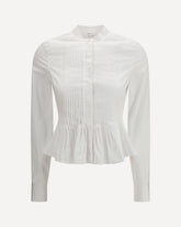 Cotton Shirt - WHITE | Base Blu