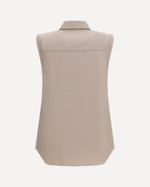 Sleeveless Shirt - BEIGE | Base Blu
