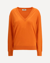 V-neck Sweater - ORANGE | Base Blu