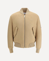 Cashmere Bomber Jacket - BROWN | Base Blu