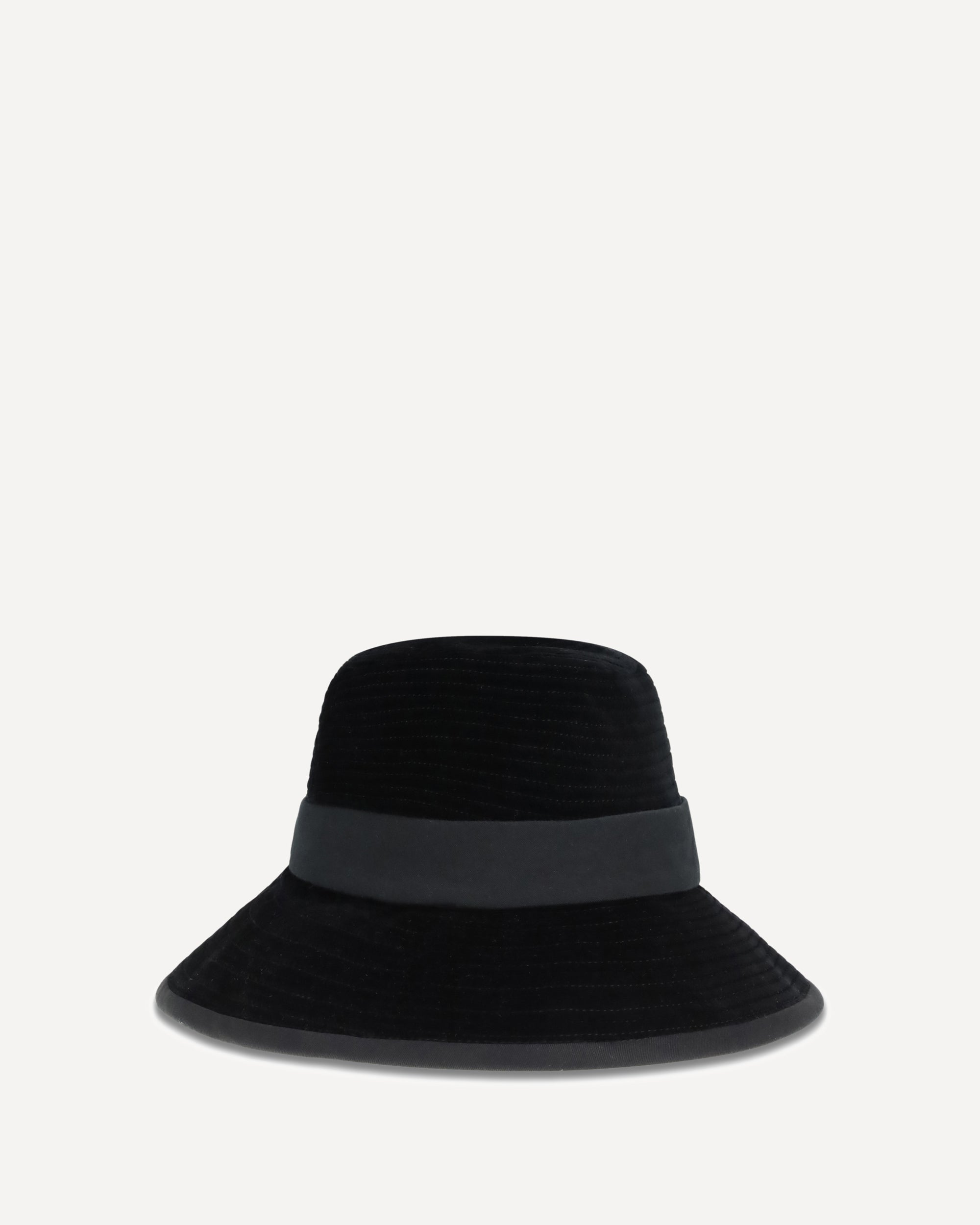 Valentino Black Rockstud Fedora with Red Label VALENTINO GARAVANI VLogo Fedora Hat BLACK | Base Blu main image 2