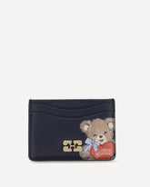 Bou Card Holder with bear - BLACK | Base Blu