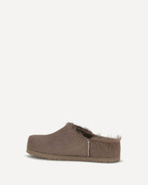 Otzo nubuck Clogs - BROWN | Base Blu