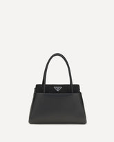 Top Handle Bag with triangle logo - BLACK | Base Blu