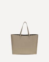 Medium Roll Roman leather Shopping Bag - BEIGE | Base Blu