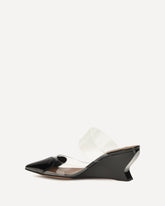 Mules Le Coeur in pelle verniciata - NERO | Base Blu