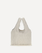 Borsa Tote con frange - BIANCO | Base Blu