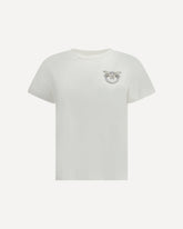 T-Shirt con logo ricamato - BIANCO | Base Blu