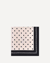 Polka dot silk Scarf - BLACK | Base Blu