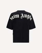 Classic T-shirt with oversized back logo - BLACK | Base Blu
