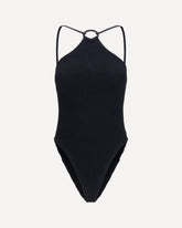 Jasmine Swimsuit with tonal hoop - BLACK | Base Blu