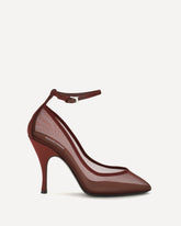 Nude Mesh Pumps - BORDEAUX | Base Blu