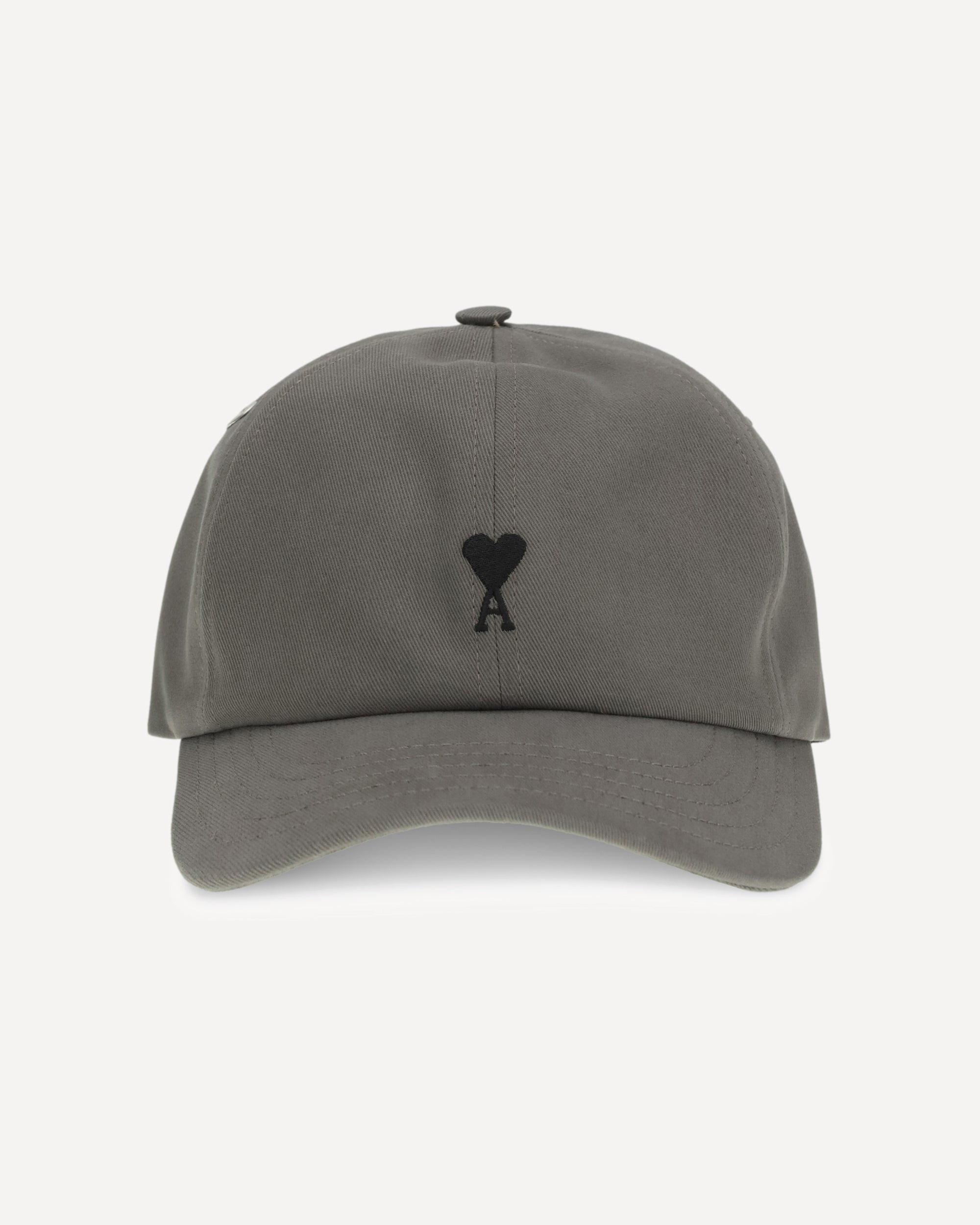 AMI PARIS Cotton Baseball Hat GREY | Base Blu