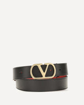 Reversible VLogo Signature Belt - BLACK | Base Blu