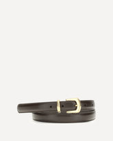 Leather Ring Belt - BROWN | Base Blu