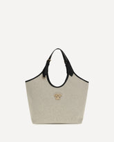 Tote Fabric Calf Leather - BEIGE | Base Blu