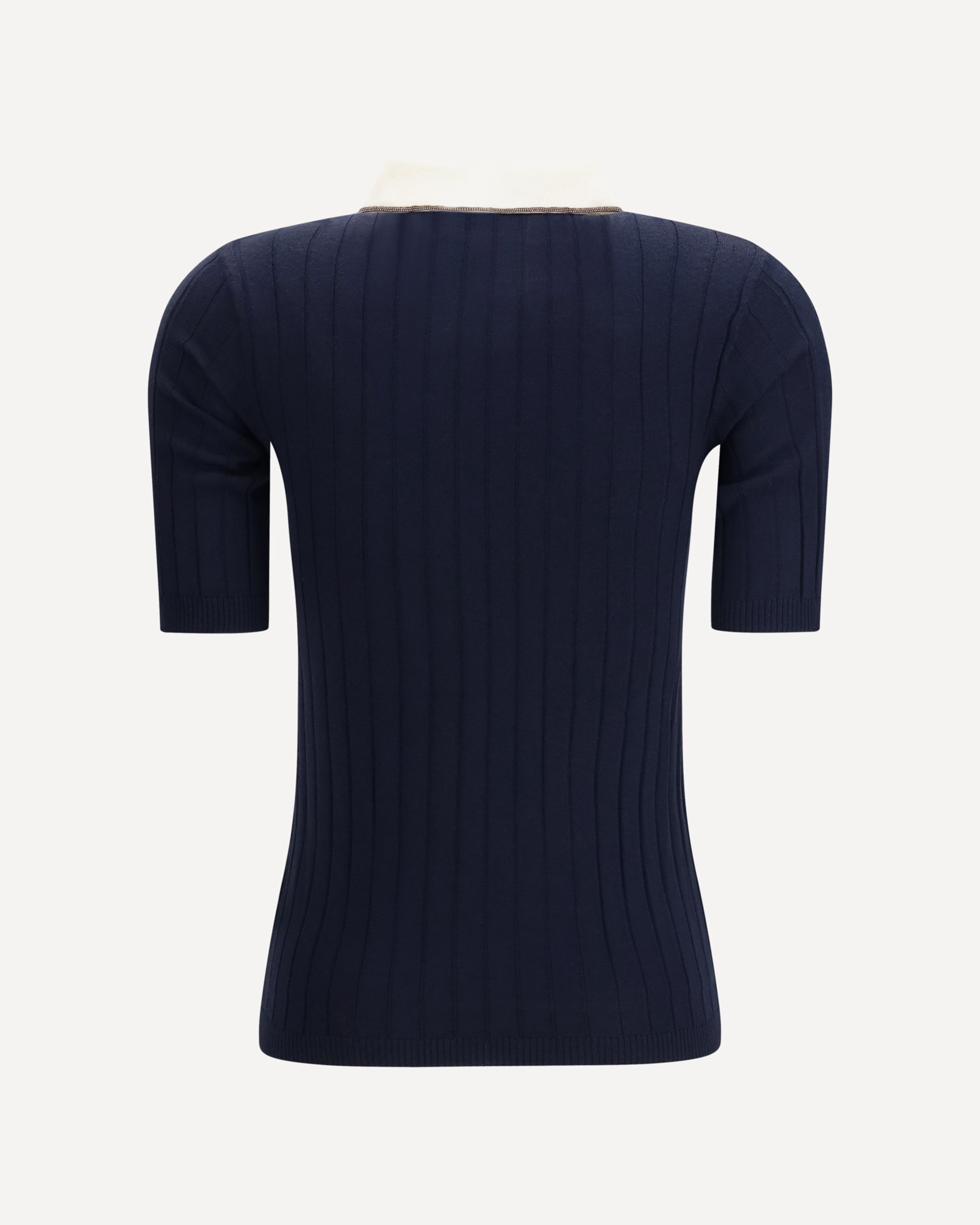 BRUNELLO CUCINELLI Short sleeve Polo in virgin wool and cashmere