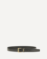 Cintura Box Laque in pelle - NERO | Base Blu
