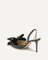 Cadeau Wrapped Leather Pumps - BLACK | Base Blu