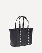 Small Rockstud Tote Bag - BLACK | Base Blu