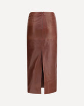 Fitted pencil Skirt - BROWN | Base Blu