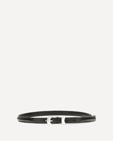Cintura Bullet Chain in pelle - NERO | Base Blu