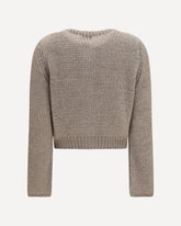 Chunky knit Cardigan with buttons - BEIGE | Base Blu