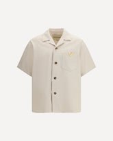 Signature Vlogo Bowling Shirt - CREAM | Base Blu