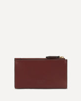 Airone leather Cardholder - BORDEAUX | Base Blu