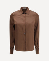 Silk Shirt - BROWN | Base Blu