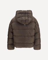 Tilly padded Hooded Jacket - BROWN | Base Blu