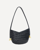 Borsa a Spalla Solstice mini - NERO | Base Blu