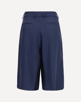 Pleated bermuda Shorts - BLUE | Base Blu