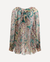 Silk crepon Shirt - MULTICOLOUR | Base Blu