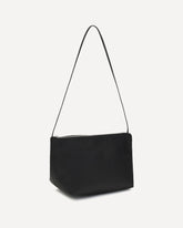 Satin-finish nylon Shoulder Bag - BLACK | Base Blu