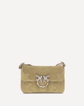 Love One Slouchy Mini Shoulder Bag - BEIGE | Base Blu