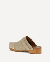 Jeannette Clog Mules - BEIGE | Base Blu