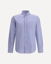 Striped cotton Shirt - LIGHT BLUE | Base Blu