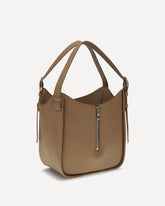 Hammock Flip leather Handbag - BROWN | Base Blu