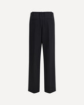 Pantaloni in lana vergine - NERO | Base Blu