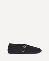 Raffia Ballerinas - BLACK | Base Blu