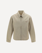 Denim Blouson Jacket - BEIGE | Base Blu
