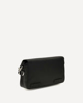 Flow Romano leather Crossbody Bag - BLACK | Base Blu