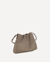 Suede Pouch Bag - BEIGE | Base Blu