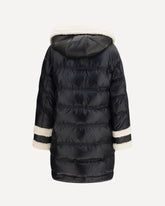 Kunto BG 02 shearling-collar puffer Jacket - BLACK | Base Blu